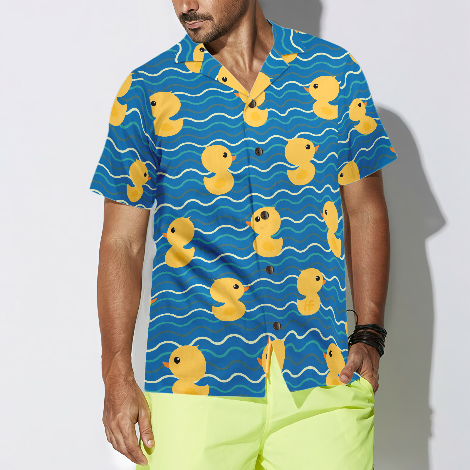 Little Ducks On The Water Hawaiian Shirt - Hyperfavor