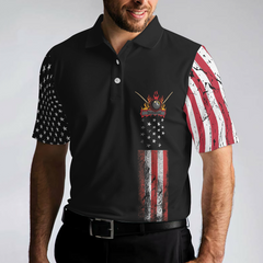 Billiards Eagle American Flag Black Polo Shirt, 8-ball Black Theme Polo Shirt, Best Billiards Shirt For Men - Hyperfavor