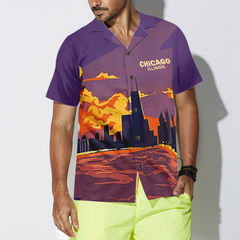 Chicago Illinois Hawaiian Shirt - Hyperfavor