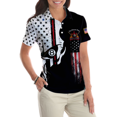 The Chosen Ones Skull Billiards Short Sleeve Women Polo Shirt - Hyperfavor