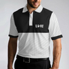 Golf Is My Therapy Golf Polo Shirt, Black And White Golf Love Polo Shirt, Best Golf Shirt For Men - Hyperfavor