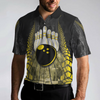 Bowling Bull Black And Yellow Short Sleeve Polo Shirt For Bowling, Bull Polo Shirt, Best Bowling Shirt For Men - Hyperfavor