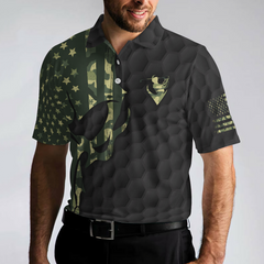 I Only Play Golf On Days That End In "Y" Polo Shirt, Skull American Flag Golf Shirt For Men, Gift For Golfers - Hyperfavor