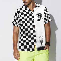 Checkboard Style Golf Hawaiian Shirt - Hyperfavor