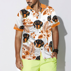 Personalized Peace Love Dachshund Custom Hawaiian Shirt - Hyperfavor