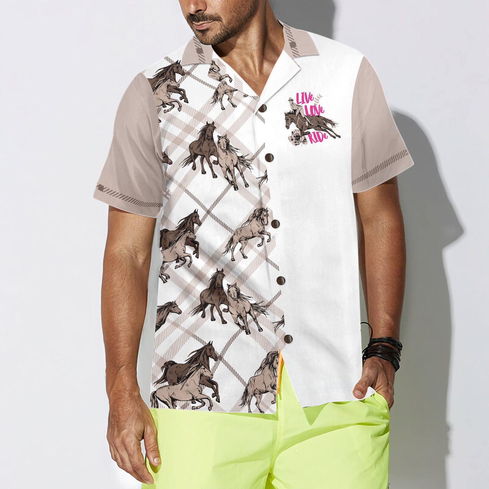 Live Love Ride Shirt For Women Short Sleeve Women Polo Shirt - Hyperfavor