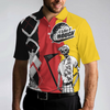 Golf I Like It Rough German Flag Polo Shirt, White Argyle Pattern Skeleton Golfing Polo Shirt, Funny Golf Shirt For Men - Hyperfavor