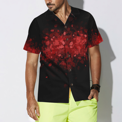 Dead Bird Goth Hawaiian Shirt For Men, Black and Red Goth Hawaiian Shirt - Hyperfavor