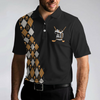 No Shanks Just Dranks The 19th Hole Polo Shirt, Argyle Pattern Beer Polo Shirt, Golf Shirt For Beer Lovers - Hyperfavor