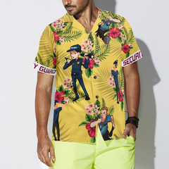Security Guard Hawaiian Shirt - Hyperfavor