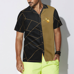 Golden Lines Golf Hawaiian Shirt - Hyperfavor