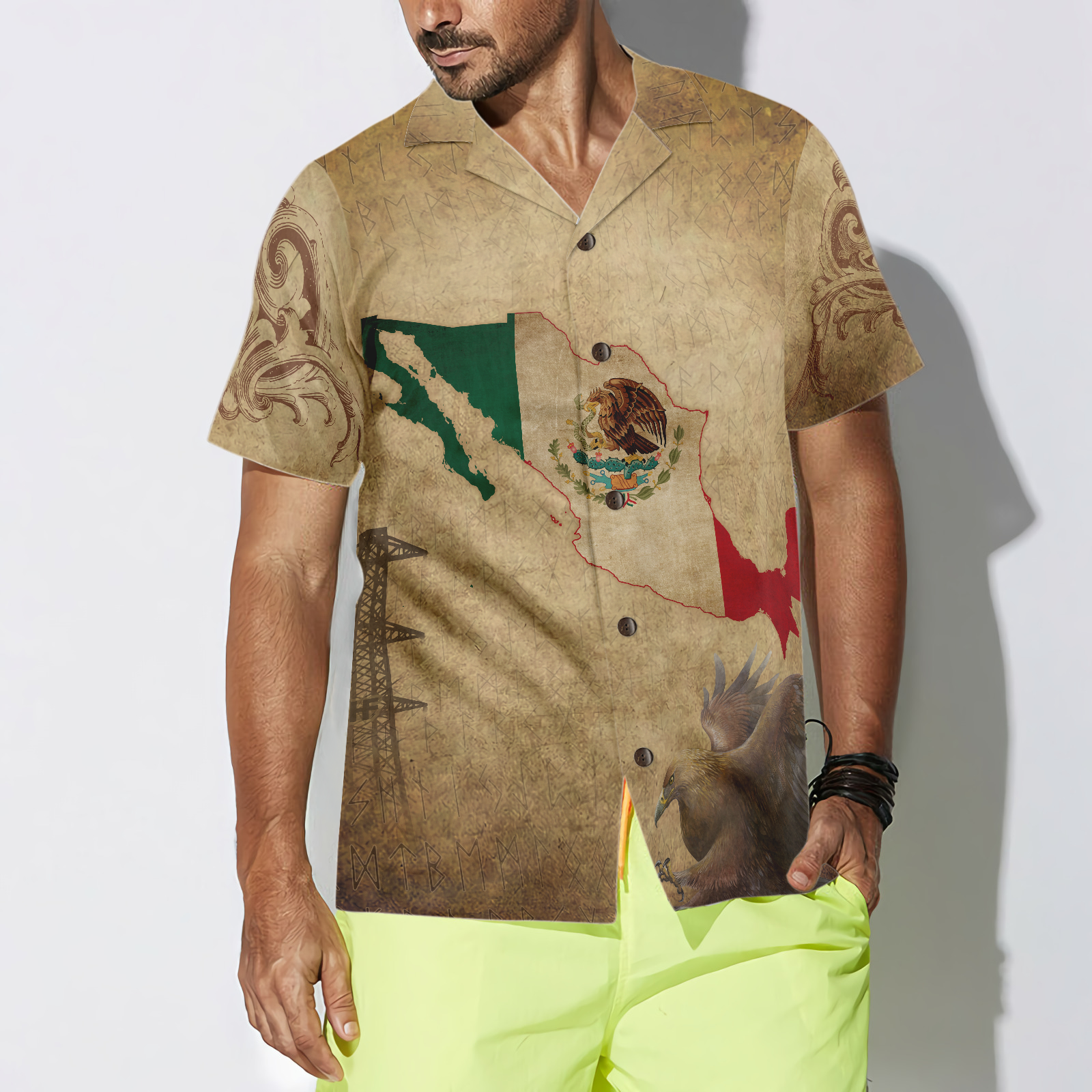 Mi Nación Mi Herencia Mexico Hawaiian Shirt - Hyperfavor