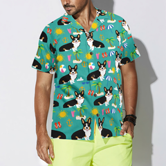 Corgi On The Beach Hawaiian Shirt - Hyperfavor