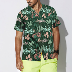 Cycling Tropical Hawaiian Shirt - Hyperfavor