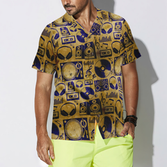 Music DJ Vintage Hawaiian Shirt - Hyperfavor