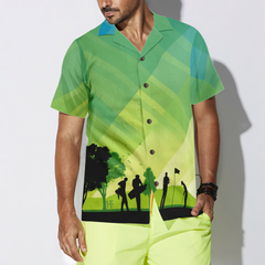 Golf Stock Illustration V2 Hawaiian Shirt - Hyperfavor