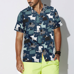 Childish Seamless Pattern Dogs Hawaiian Shirt - Hyperfavor