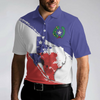 Texas Flag All Over Print Polo Shirt For Golf, Texas Map And Flag Polo Shirt, Texas Proud Shirt For Men - Hyperfavor