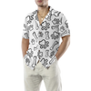 Dog Paw Bone And Pineapple Seamless Hawaiian Shirt - Hyperfavor