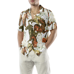 Horses Painting Shirt For Men Hawaiian Shirt - Hyperfavor