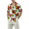 Firefighter Pineapple Seamless Pattern Custom Hawaiian Shirt, Personalized Cross Axes Tropical Firefighter Shirt For Men - Hyperfavor