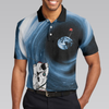 Astronaut Golfing Outer Space Black Golf Polo Shirt, Hole 404 Oops Polo Shirt, Best Golf Shirt For Men - Hyperfavor