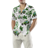 Tropical Green Tractor Hawaiian Shirt - Hyperfavor