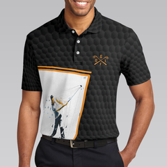 Swing Swear Drink And Repeat V2 Polo Shirt, Simple Beer Drinking Golf Shirt Design For Male Golfers - Hyperfavor
