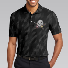 Billiards Once You Touch My Balls Polo Shirt, Black Skull Billards Shirt, Funny Billiards Sayings Shirt - Hyperfavor