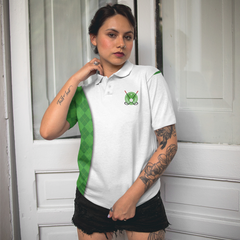Golf Is Like Cooking You Just Slice It Chip It And Put It On Some Green Short Sleeve Women Polo Shirt - Hyperfavor