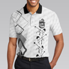We Be Clubbin Golf Short Sleeve Polo Shirt, Golf Pattern Black And White Golfer Polo Shirt, Best Golf Shirt For Men - Hyperfavor