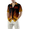 Skull Flame Firefighter Custom Hawaiian Shirt, Personalized Came Black From Hell Firefighter Shirt For Men - Hyperfavor