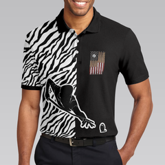 Billiards Zebra Polo Shirt, Cool Billiards Polo Shirt With Zebra Pattern, Best Pool Shirt For Pool Players - Hyperfavor