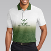 Talk Birdie To Me Golf Polo Shirt, White And Green Abstract Grass Pattern Golfing Polo Shirt, Best Golf Shirt For Men - Hyperfavor