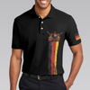 German Flag Master Baiter Golf Polo Shirt, Black Wet Paint Skull Polo Shirt, Best Golf Shirt For Men - Hyperfavor