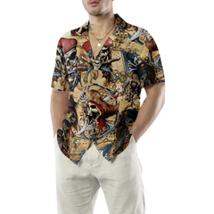 Treasures World Map For Pirate Hawaiian Shirt - Hyperfavor