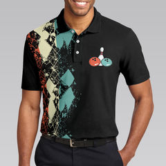 Does This Shirt Make My Ball Look Big Bowling Polo Shirt, Unique Argyle Pattern Bowling Shirt For Bowling Lovers - Hyperfavor