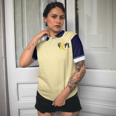 Childhood Cancer Picked The Wrong Kid Short Sleeve Women Polo Shirt, Childhood Cancer Awareness Shirt - Hyperfavor