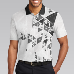 Golf Pattern On Par For Years Polo Shirt, Black And White Polo Shirt, Best Golf Shirt For Men - Hyperfavor