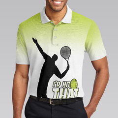 Dad The Man The Myth The Tennis Legend Polo shirt, Short Sleeve Polo Tennis Shirts Unique Tennis Gift - Hyperfavor