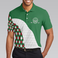 Golfing Without Tacos Is Just Walking On The Grass Polo Shirt, Colorful Argyle Pattern Golf Shirt, Funny Golf Shirt - Hyperfavor