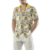 Cartoon Pizza Pineapple Hawaiian Shirt - Hyperfavor