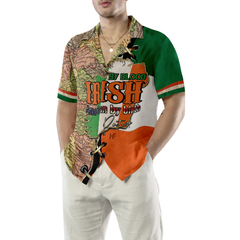 Irish By Blood American By Birth Custom Hawaiian Shirt - Hyperfavor