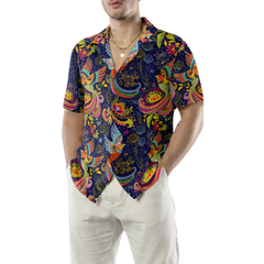 Colorful Hummingbird Mandala Hawaiian Shirt - Hyperfavor