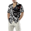Tattered BnW Camouflage Golf Hawaiian Shirt - Hyperfavor