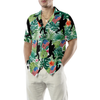 Bigfoot Tropical Hold USA Flag Bigfoot Hawaiian Shirt, Floral American Flag Bigfoot Shirt For Men - Hyperfavor