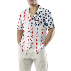 Doberman American Flag Hawaiian Shirt - Hyperfavor