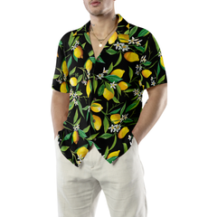 Lemon In Black Hawaiian Shirt - Hyperfavor
