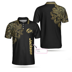 Personalized Name Golden Your Hole Is My Goal Custom Polo Shirt - Hyperfavor