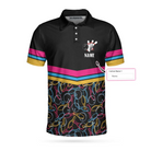 Personalized Bowling Custom Polo Shirt, Colorful Pins Bowling Shirt For Men, Gift For Bowling Lovers